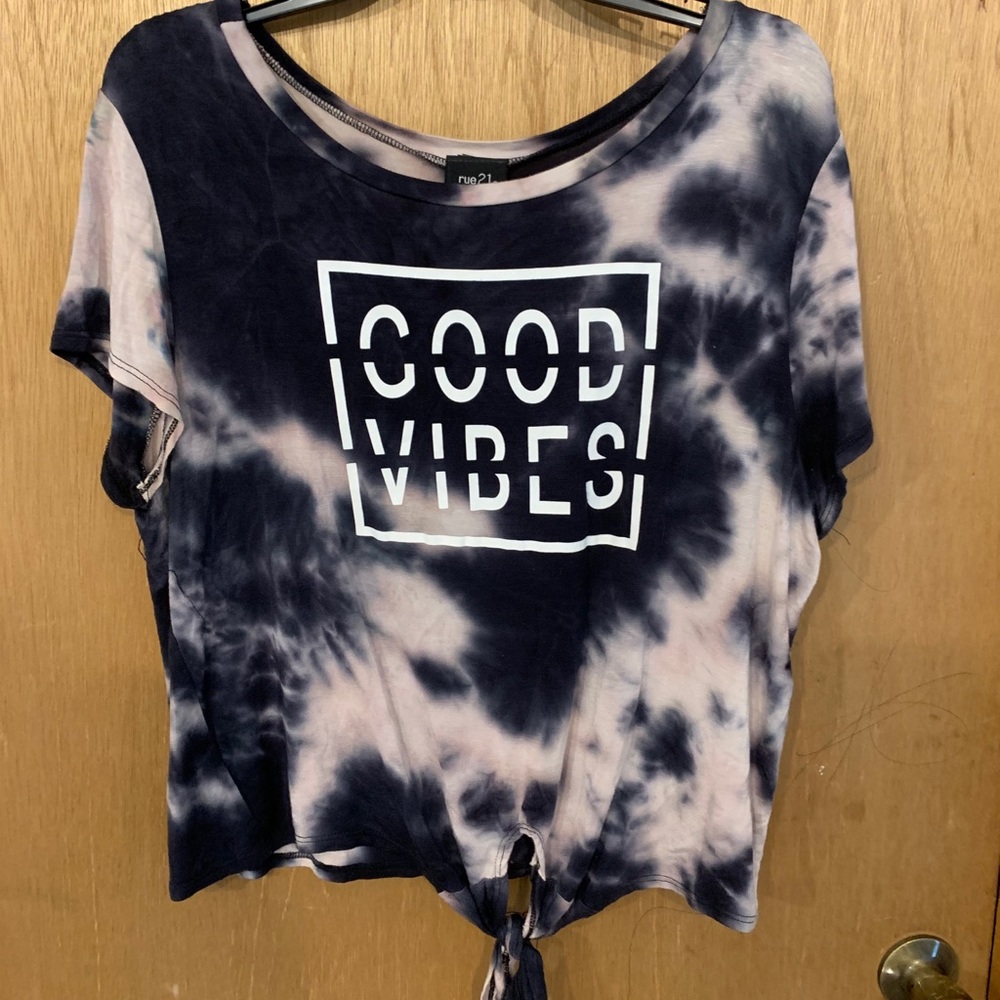 Tie dye tied top